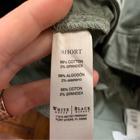 White House Black Market | Army Green Cuffed Shorts | Sz 00 - Picture 7 of 12